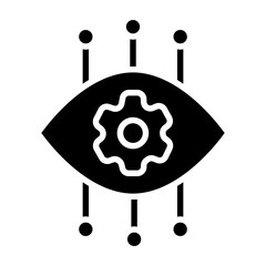 Surveillance Vector Glyph Icon