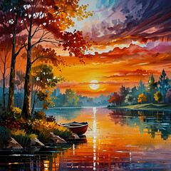 Obraz premium Vibrant Landscape