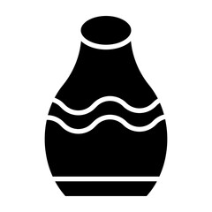 Pottery Vector Glyph Icon