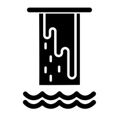 Cascade Vector Glyph Icon