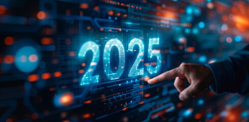 Futuristic 2025 Digital Interface
