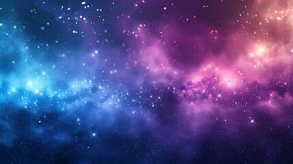 Obraz premium Cosmic Nebula with Glowing Stars