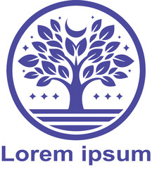 wellness tree logo design 