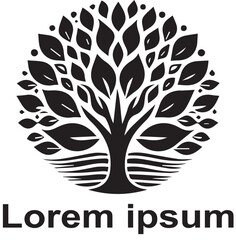 wellness tree logo design 