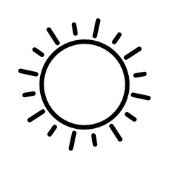 Sun icon. sunrise vector icon. sunshine icon vector.  weather sign	