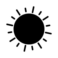 Sun icon. sunrise vector icon. sunshine icon vector. weather sign	