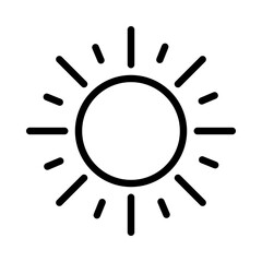 Sun icon. sunrise vector icon. sunshine icon vector.  weather sign	