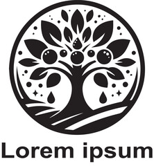 wellness tree logo design 