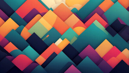 Abstract Geometric Patterns Horizontal Line Background