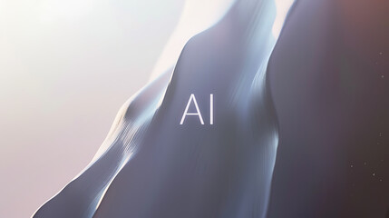 AI-inspired graphic design for innovative website header and background