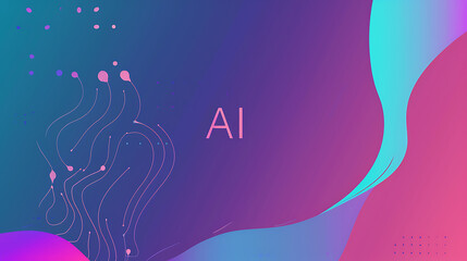 Naklejka premium AI-enhanced graphic design for modern website banner and header
