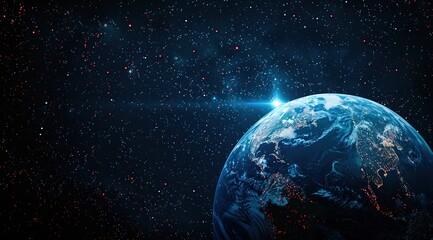Obraz premium earth and sun