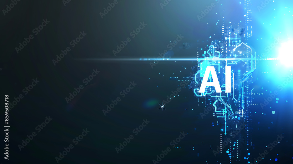 Wall mural ai technology in graphic design for website background and header