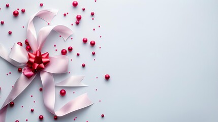 Festive high-definition banner featuring ribbon and generous text space for customization