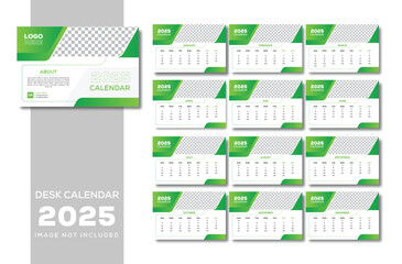 Creative printable calendar design template for 2025 and this is a vector.