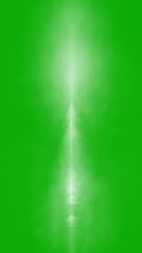 Water fountain vertical motion graphics with green screen background