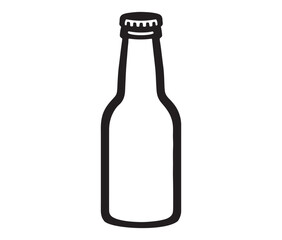 Vintage  bottle silhouette vector art illustration