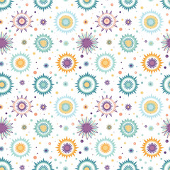 Fototapeta premium seamless pattern with flowers