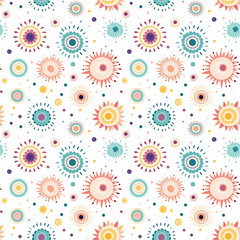 seamless pattern with flowers