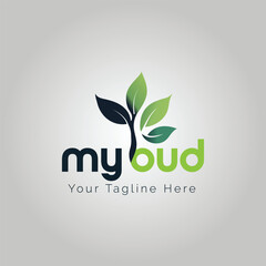 Organic logo design template . Exploring the Vibrant Visuals of Your Bud Logo