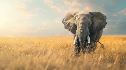 Obraz premium Africa elephant portrait