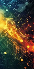 Obraz premium Abstract background illustrating business strategy.