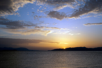 sunset over the ocean, greece,agistri,grekland,summar, Mediterranean,Mats