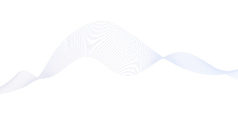 Abstract wavy lines flowing curve gradient color on transparent background. Abstract white background colorful lines. modern wavy stripes on white background isolated.