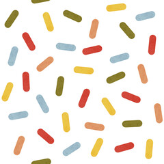 color sticks watercolor seamless pattern