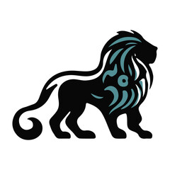  A lion silhouette vector design