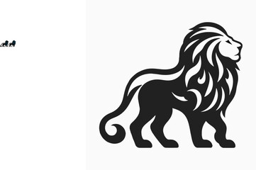  A lion silhouette vector design