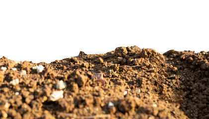 close up of a soil. shot with landscape view