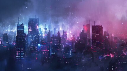 Fototapeta premium City Skyline Background