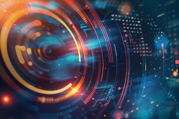 Obraz premium Abstract business background with futuristic design.