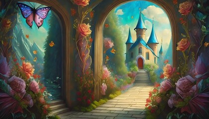 old castle in the forest