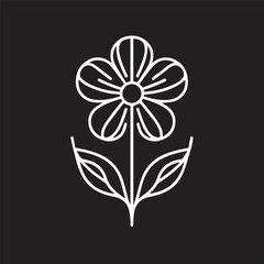 Flower victor design in line
