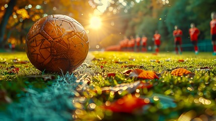 Defensive Wall Team setting up a strong defensive wall during a free kick