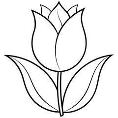 black and white flower