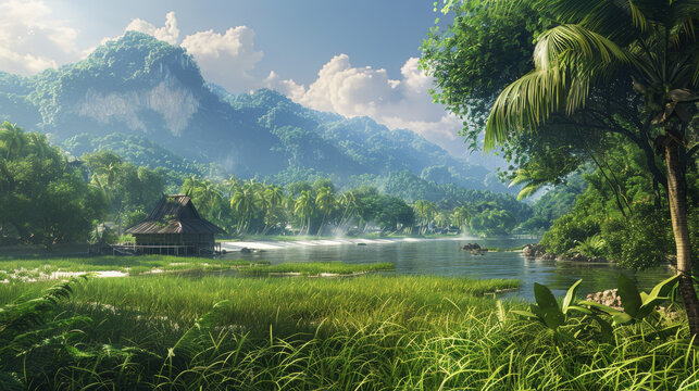 the breathtaking natural landscapes of Thailand, from lush jungles and pristine beaches to majestic mountains and tranquil rice paddies