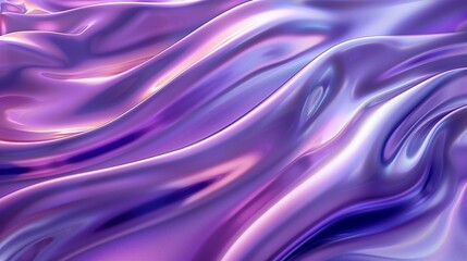 Obraz premium Purple waves iridescent fabric, romantic feminine shiny