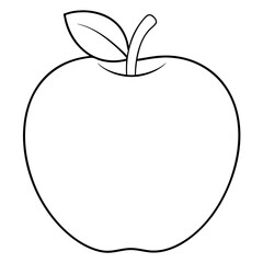 apple on a white background