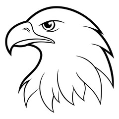 eagle head vector illustration