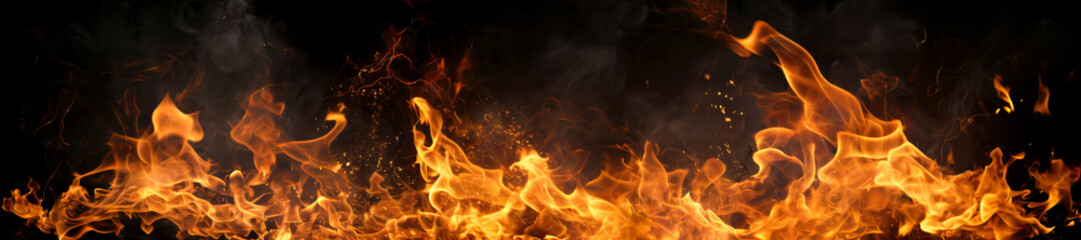 Fototapeta premium Fire Flame Texture R2024002