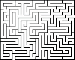 PNG Black rectangle maze isolated