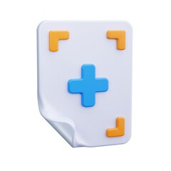 Obraz premium paper 3d render icon