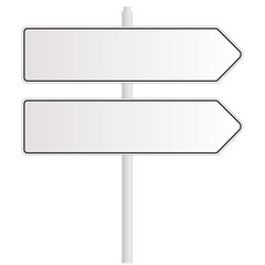 Obraz premium Blank traffic sign isolated on white/transparent background. 