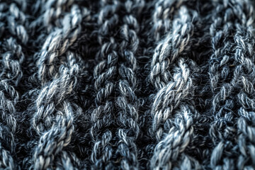 A close up of a knitted sweater with a fuzzy texture
