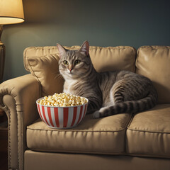 Beautiful cat image. Generative Ai