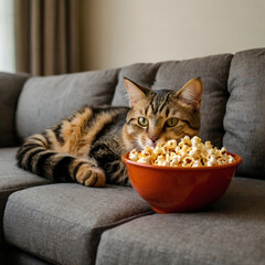 Beautiful cat image. Generative Ai