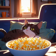 Beautiful cat image. Generative Ai